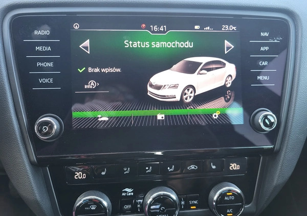 Skoda Octavia cena 69999 przebieg: 110000, rok produkcji 2017 z Hrubieszów małe 436